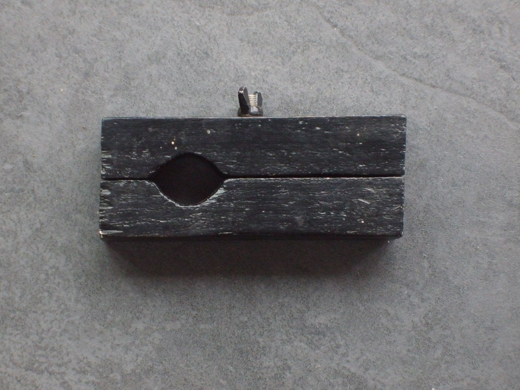 Houten bevestiging voor om een buis om bijv. een antenne, Ophalen of Verzenden, Gebruikt