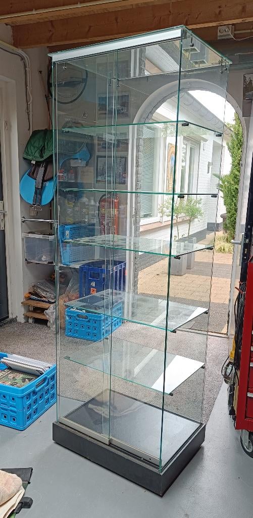 vitrine, Ophalen, 50 tot 100 cm, Glas, 150 tot 200 cm
