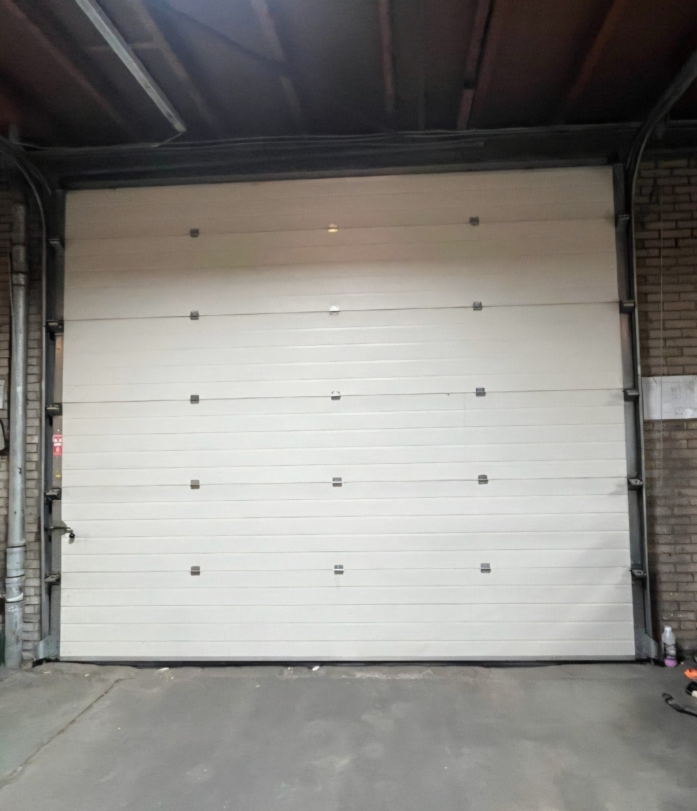 overhead garage deur 350cm breed 310cm hoog elektrisch, Ophalen, Gebruikt, Garagedeur, 120 cm of meer