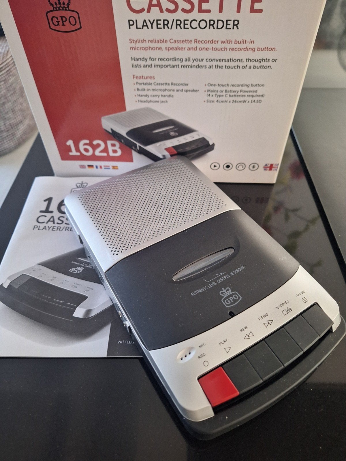 GPO 162B Cassette Player/Recorder draagbare Casetterecorder, Audio, Tv en Foto, Cassettedecks, Ophalen