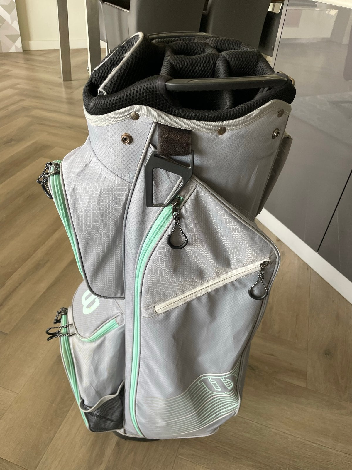 Wilson golftas - Grijs/Mintgroen, Ophalen, Gebruikt, Tas, Overige merken