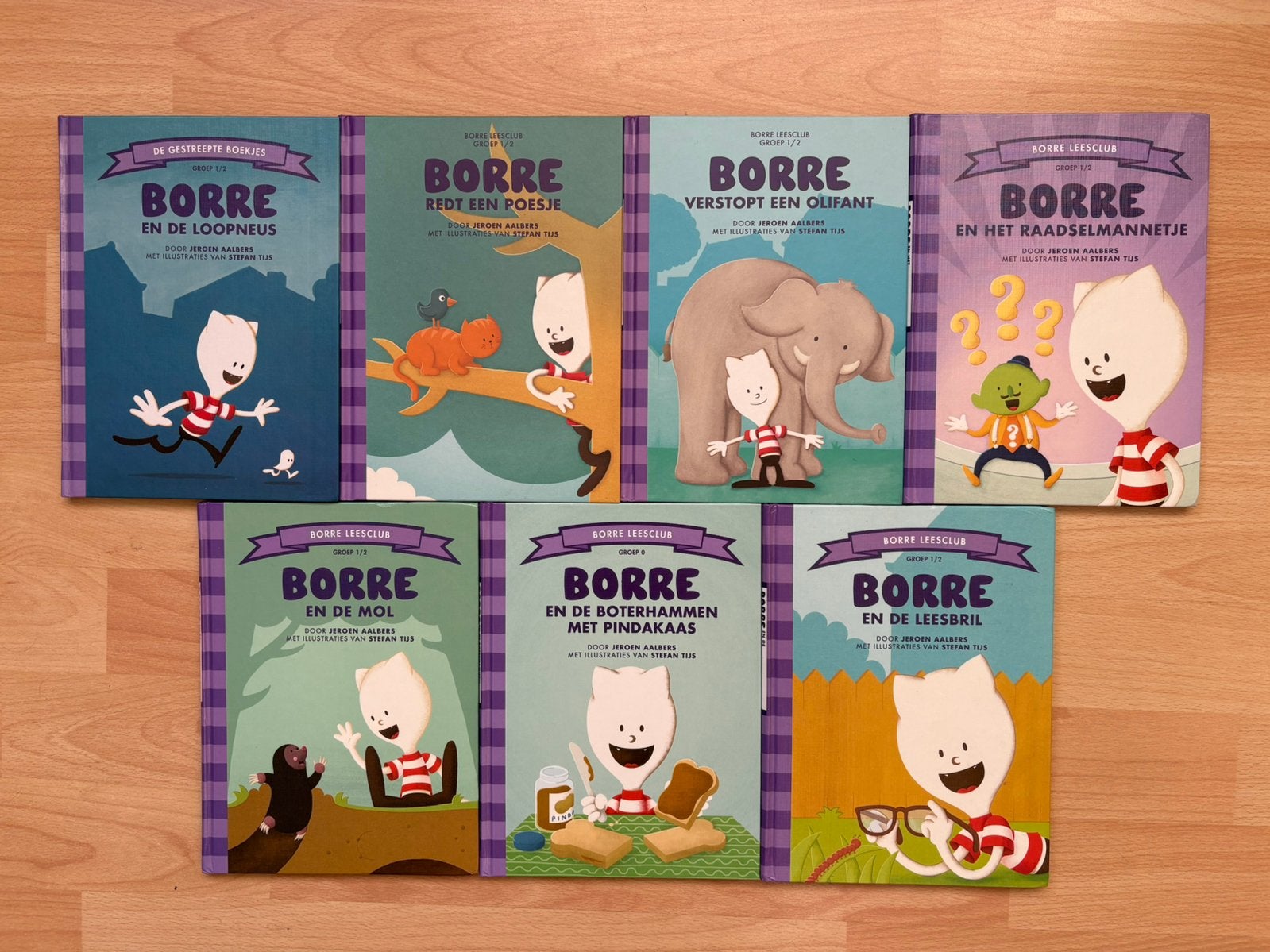 7 BORRE boekjes groep 1/2 in nieuwstaat !!, Ophalen of Verzenden, Zo goed als nieuw, Fictie algemeen