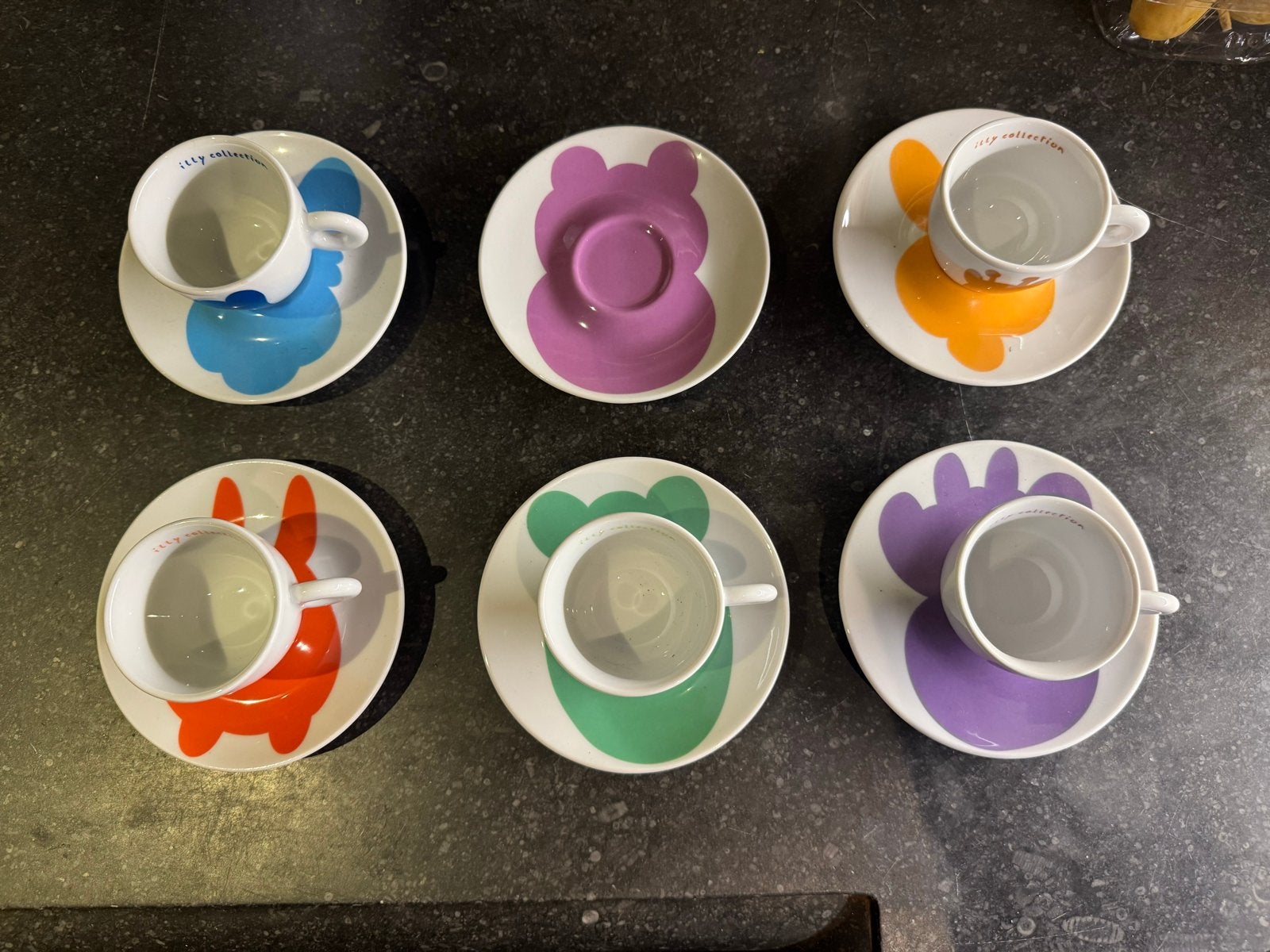 Illy Collection Jeff Koons Espresso Kopjes 2001 - 6 Stuks, Verzenden