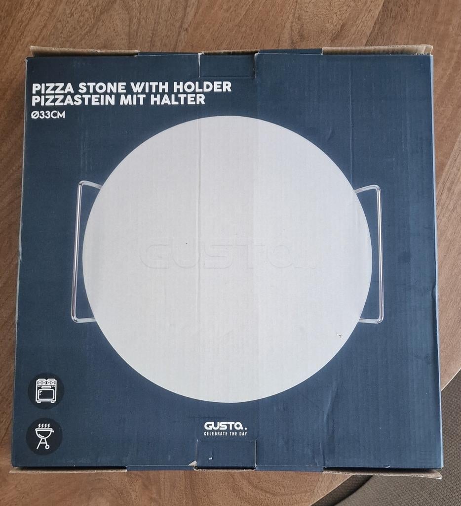 Gusta pizza steen incl. houder, Ophalen