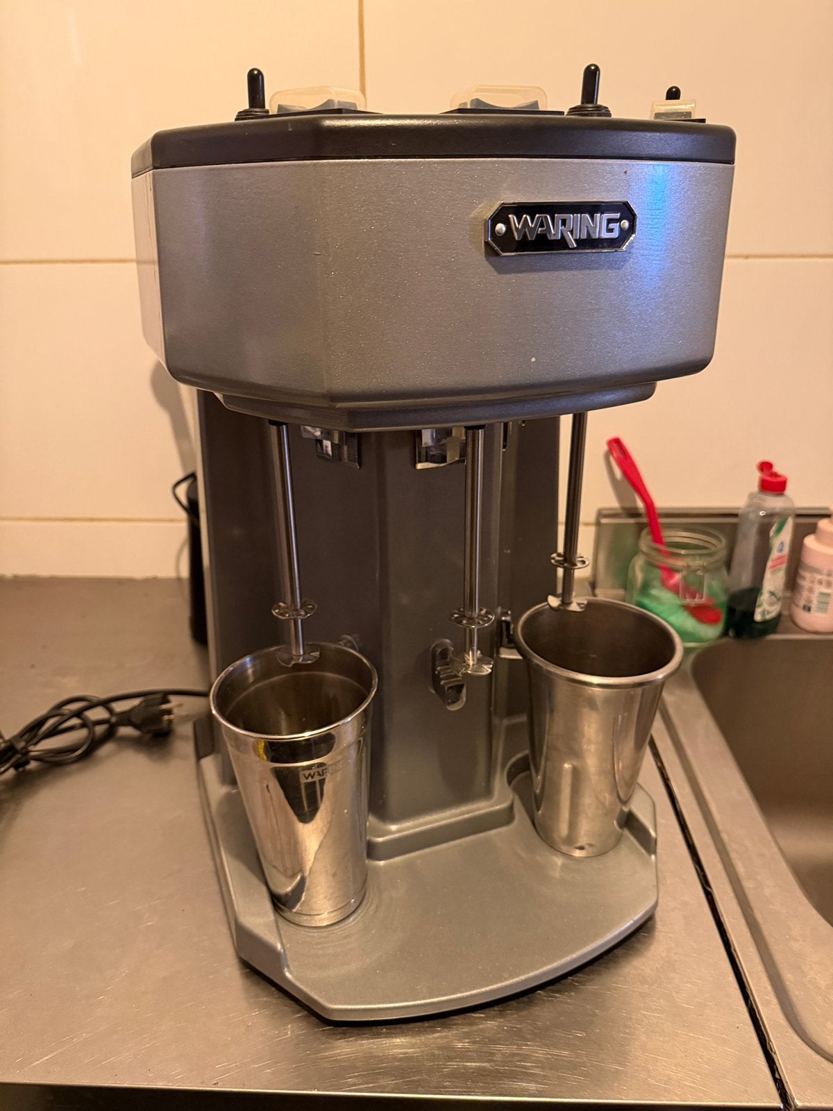 Waring Professionele tripple Milkshake Mixer HorecaKwaliteit, Ophalen of Verzenden, Zo goed als nieuw, Blender