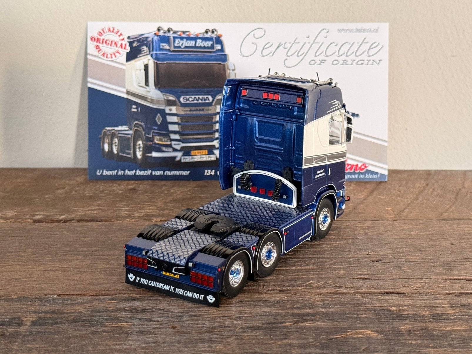 Tekno - Scania Next Gen Erjan Boer, Ophalen of Verzenden, Zo goed als nieuw, Bus of Vrachtwagen, Tekno