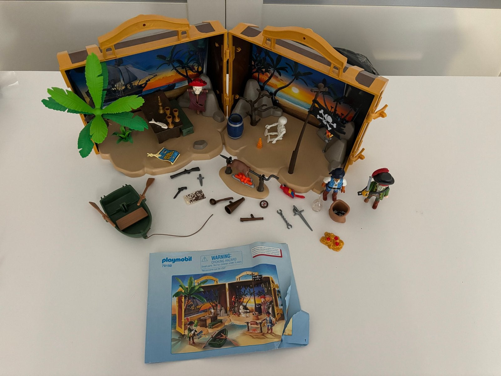 Playmobil Piraten Eiland Koffer 70138 - Compleet, Pirates, Complete set, Overige typen, Ophalen of Verzenden