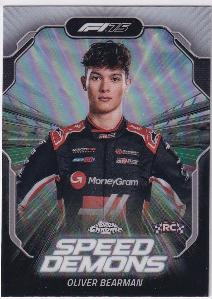 Oliver Bearman Speed Demons Refractor RC #SD-8, Verzenden, Nieuw, Formule 1
