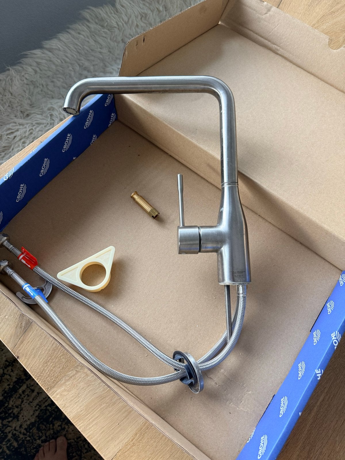 Grohe Keukenkraan RVS geborsteld - Zo goed als nieuw, Ophalen, Zo goed als nieuw, Rvs, Kraan