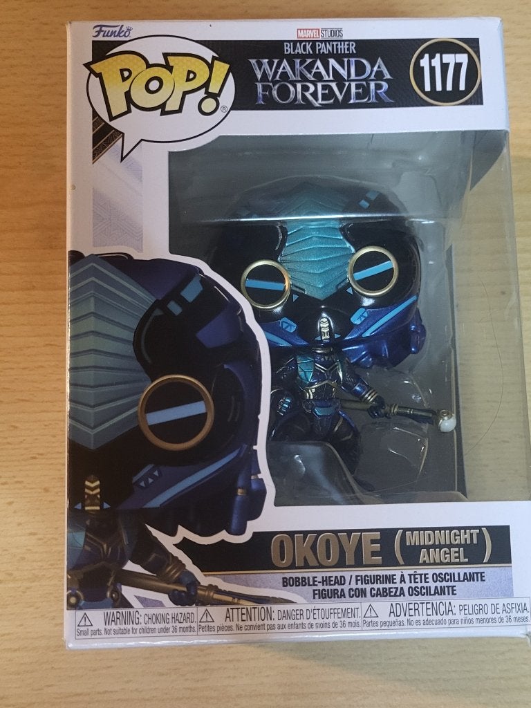 Funko Pop! Wakanda Forever - Okoye Midnight Angel #1177, Ophalen of Verzenden, Zo goed als nieuw
