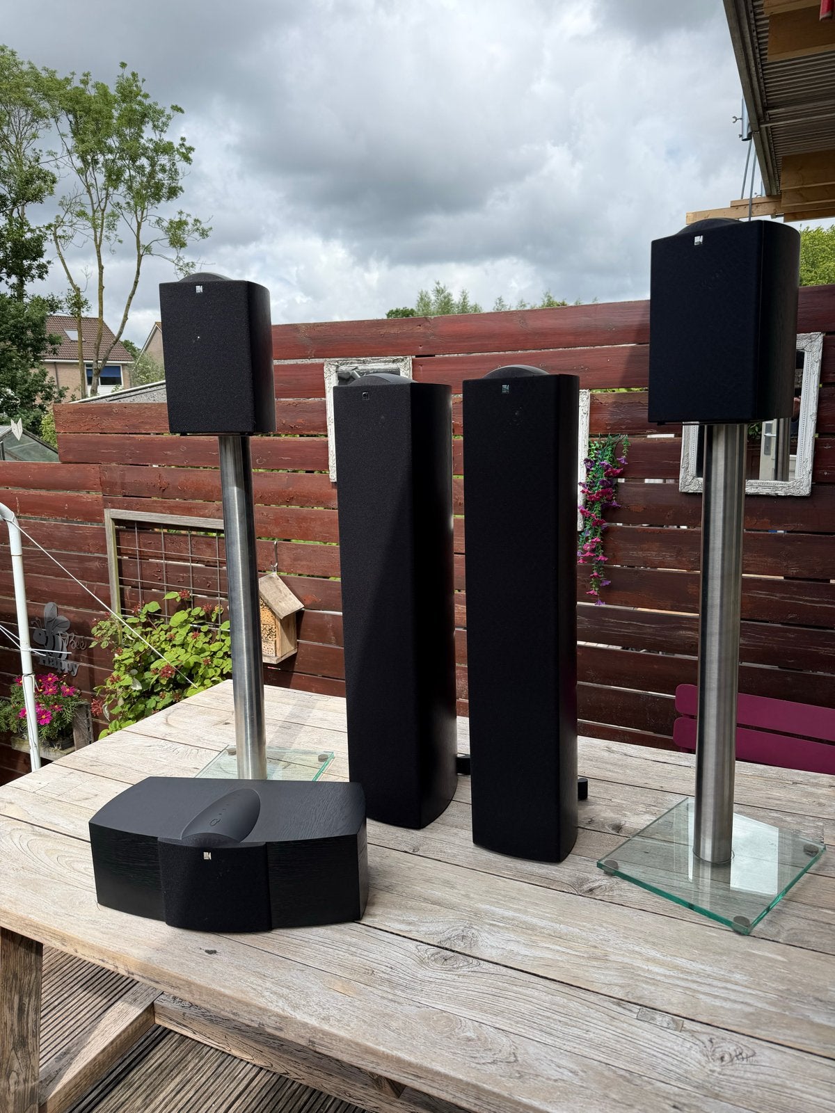 Prachtige KEF Q-serie 5.0 Surroundset met stands, Audio, Tv en Foto, Luidsprekers, Ophalen, Gebruikt, Overige merken