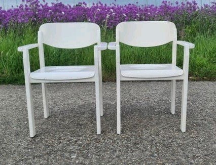 2 vintage  Casala stoelen '50, Ophalen, Gebruikt, Twee, Wit