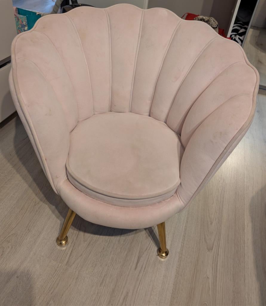 Richmond kinderfauteuil roze, Ophalen, Gebruikt, Eenpersoons, 75 tot 100 cm