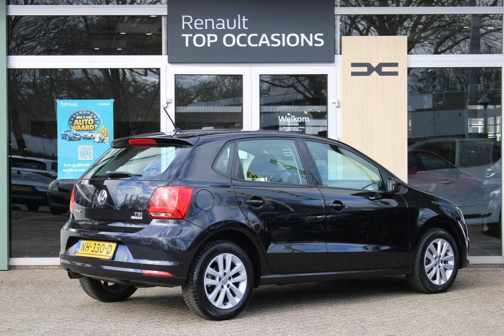 Volkswagen Polo 1.2 TSI Comfortline Connected Series | Cruis, Auto's, Stof, Met garantie (alle), 1039 kg, Zwart
