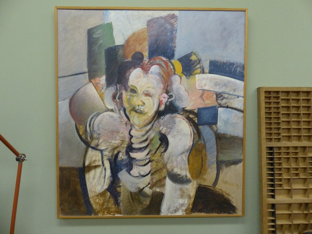 Olieverf schilderij van Martin Sjardijn 91,5 x 101,5 cm 1977, Antiek en Kunst, Ophalen