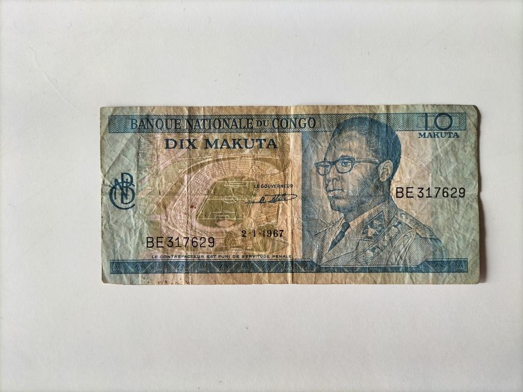 Congo 10 Makuta 1967, Ophalen of Verzenden