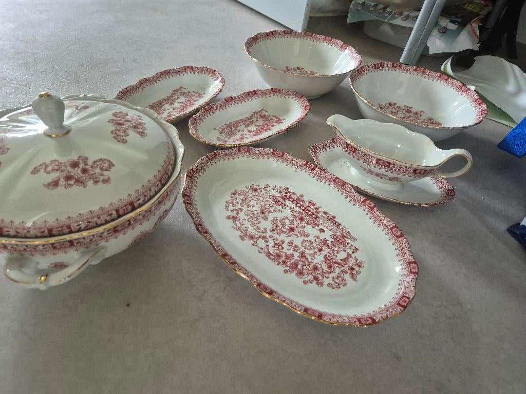 Seltman weiden Bavaria rood servies, Verzenden, Zo goed als nieuw, Bord(en), Overige stijlen