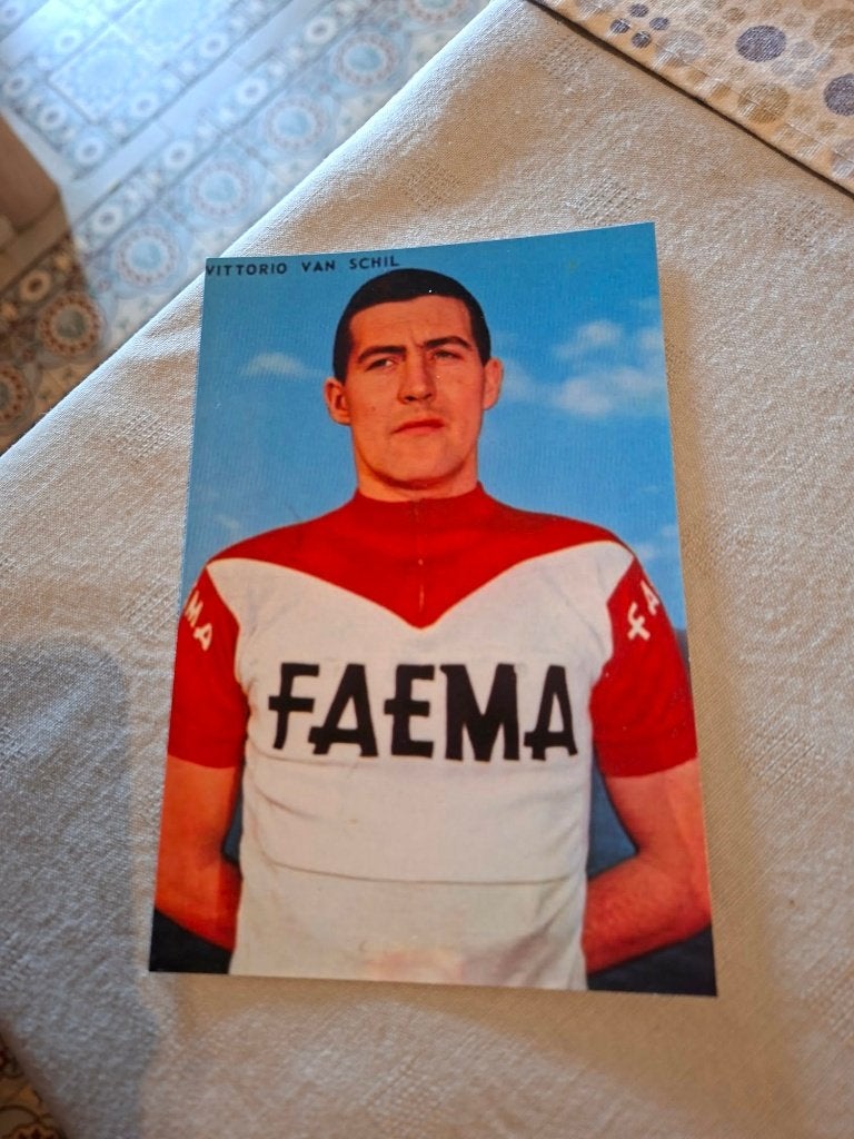 Foto (Repro) Vic Van Schil / Faema, Verzenden, Zo goed als nieuw, Overige sporten, Poster, Plaatje of Sticker