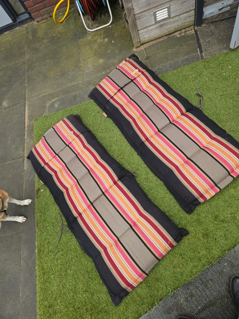 2x tuinkussen madison, Tuin en Terras, Tuinmeubel-accessoires, Ophalen, Gebruikt