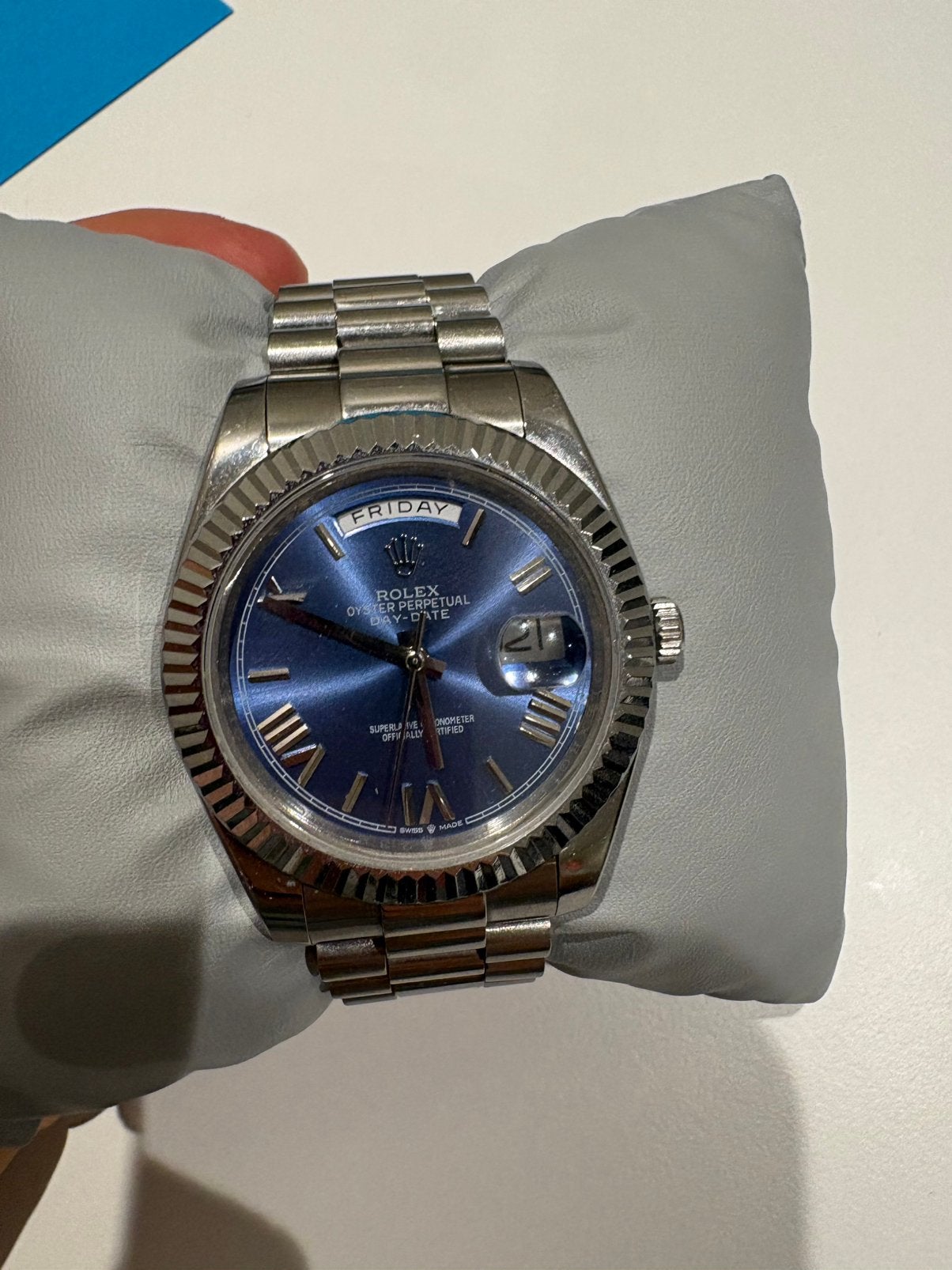 Rolex Day-Date 40, Ophalen of Verzenden, Zo goed als nieuw