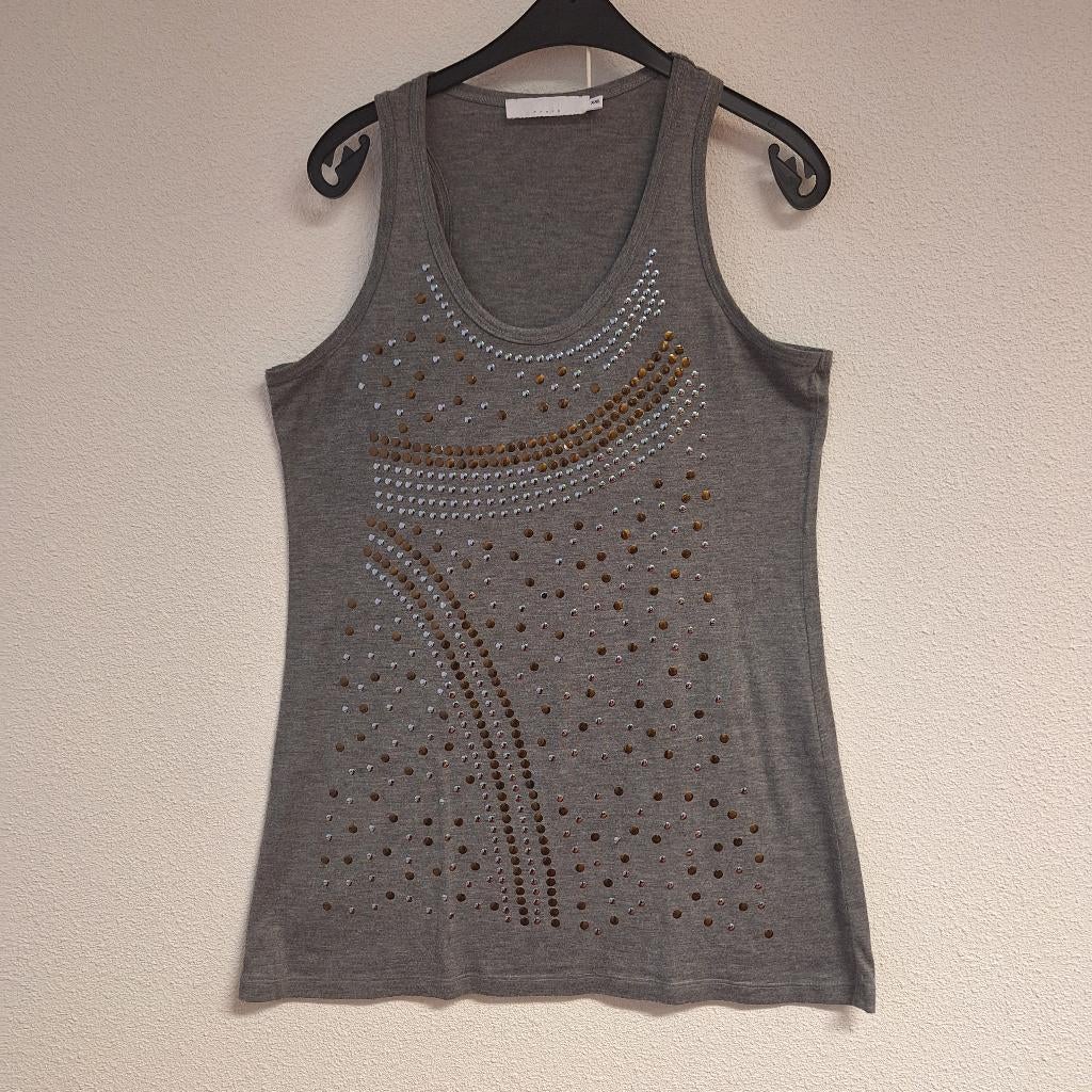 Lang dames hemd top met studs ZOI grijs XXL, Maat 46/48 (XL) of groter, Ophalen of Verzenden, Zo goed als nieuw, Zoi