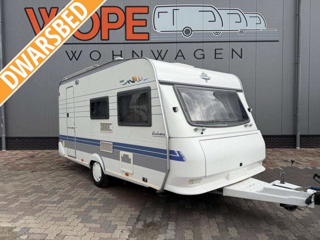Hobby Exclusive 440 SF MET MOVER / FIETSENDRAGER, Caravans en Kamperen, Hobby, Tot en met 2, Bedrijf, Treinzit