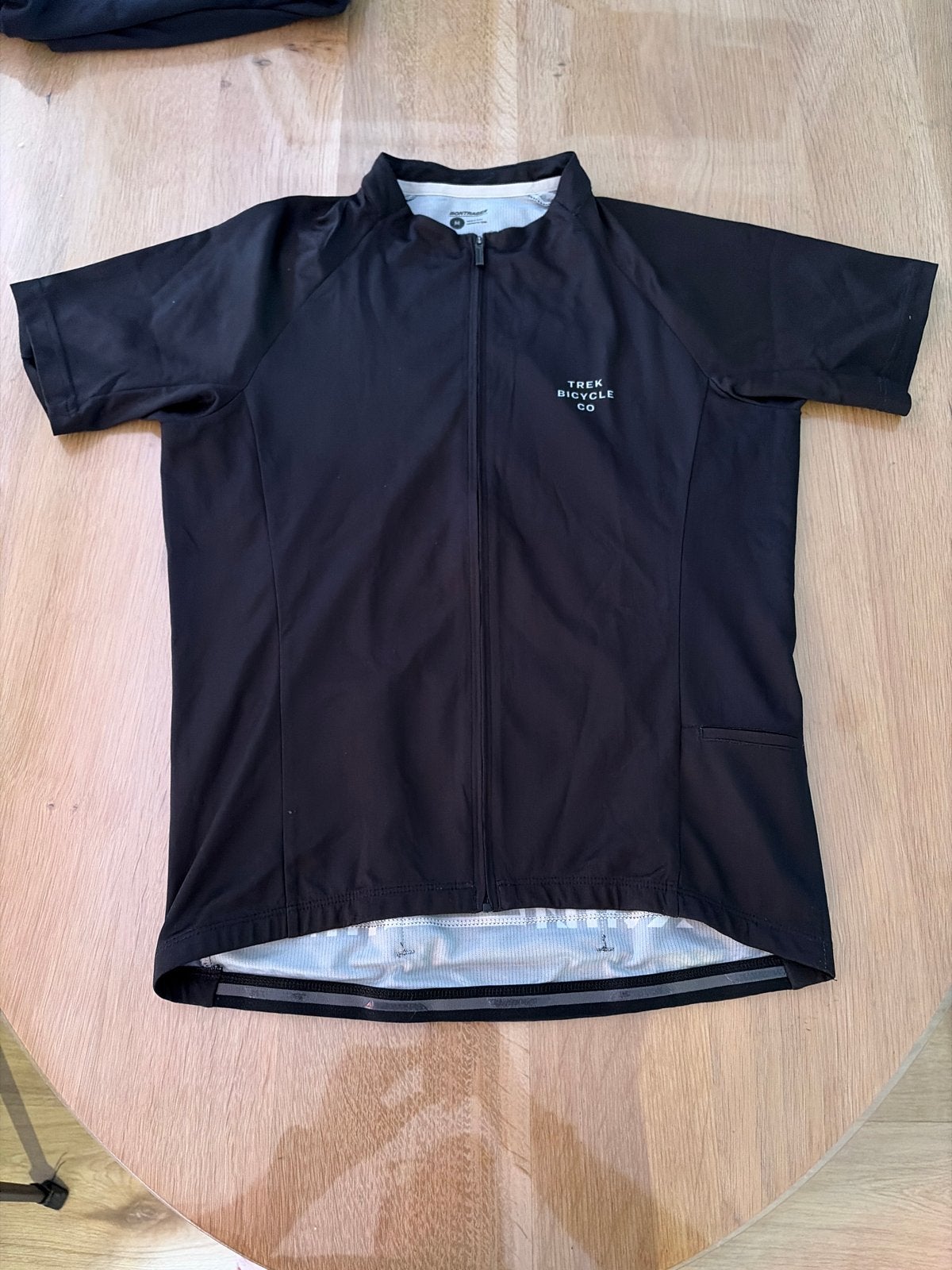 Trek Fietsshirt maat M - Zwart met rits en zakken, Fietsen en Brommers, Gebruikt, Heren, Overige maten, Ophalen of Verzenden
