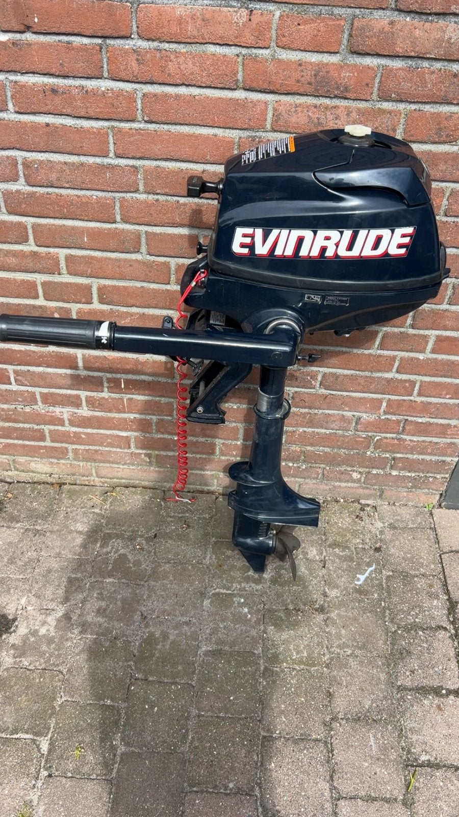 Evinrude 3,5 pk 4takt langstaart 2012, Watersport en Boten, Buiten- en Binnenboordmotoren, Ophalen, Zo goed als nieuw, Benzine