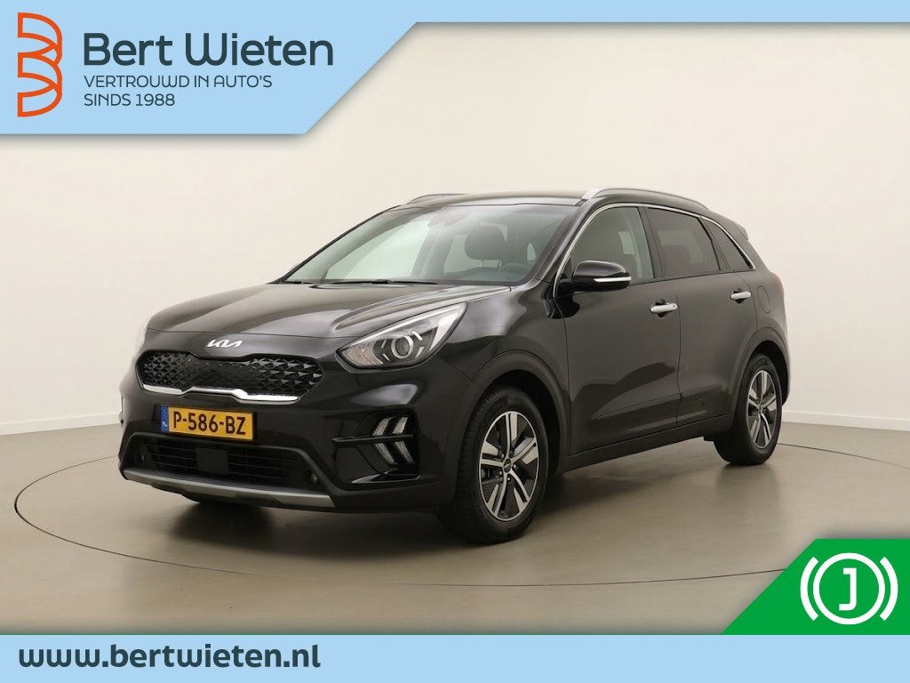 Kia Niro 1.6 GDi Hybrid DynamicLine | Geen import | Camera |, Auto's, Stof, Gebruikt, Zwart, Origineel Nederlands