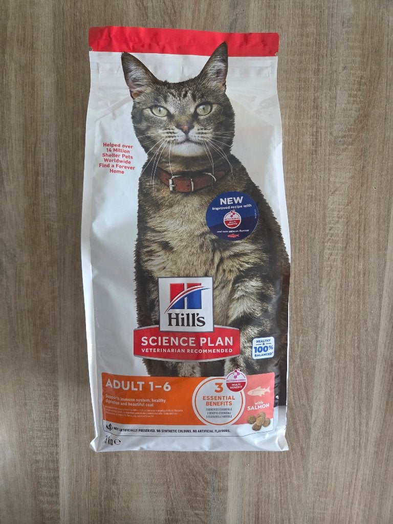 Hill's Science Plan Adult 1-6 Zalm 3 kg, Dieren en Toebehoren, Ophalen of Verzenden, Kat
