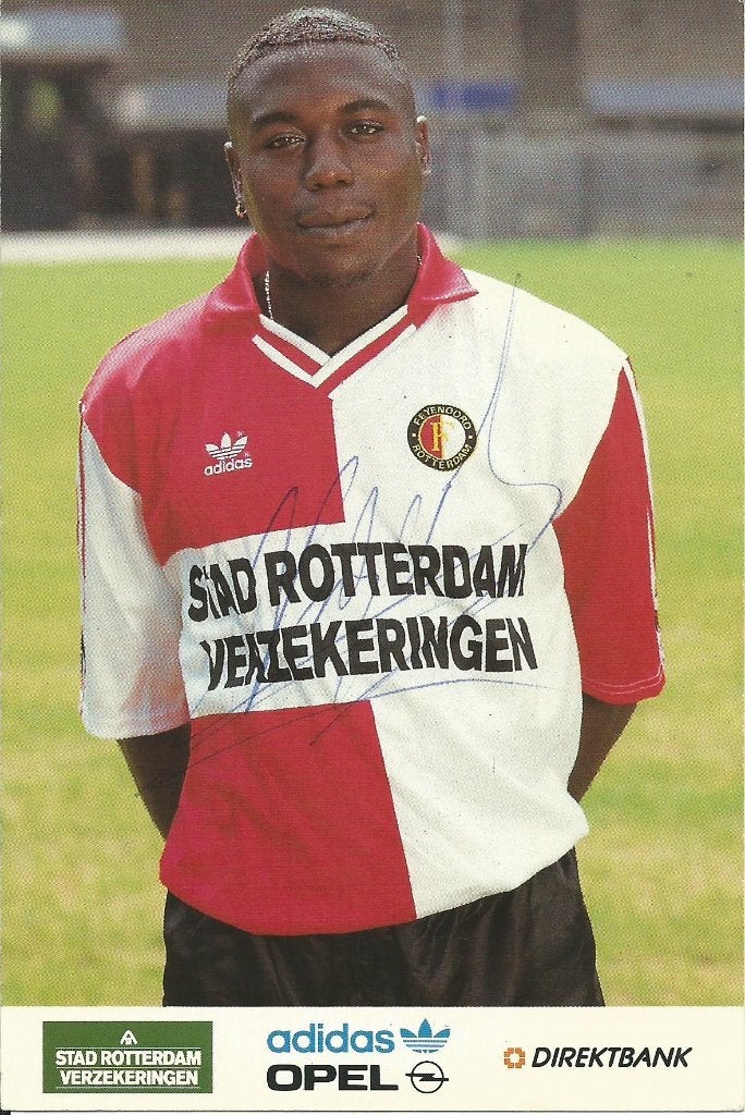 1992-1993 fotokaart Ulrich van Gobbel Feyenoord, Verzenden, Zo goed als nieuw, Feyenoord, Spelerskaart