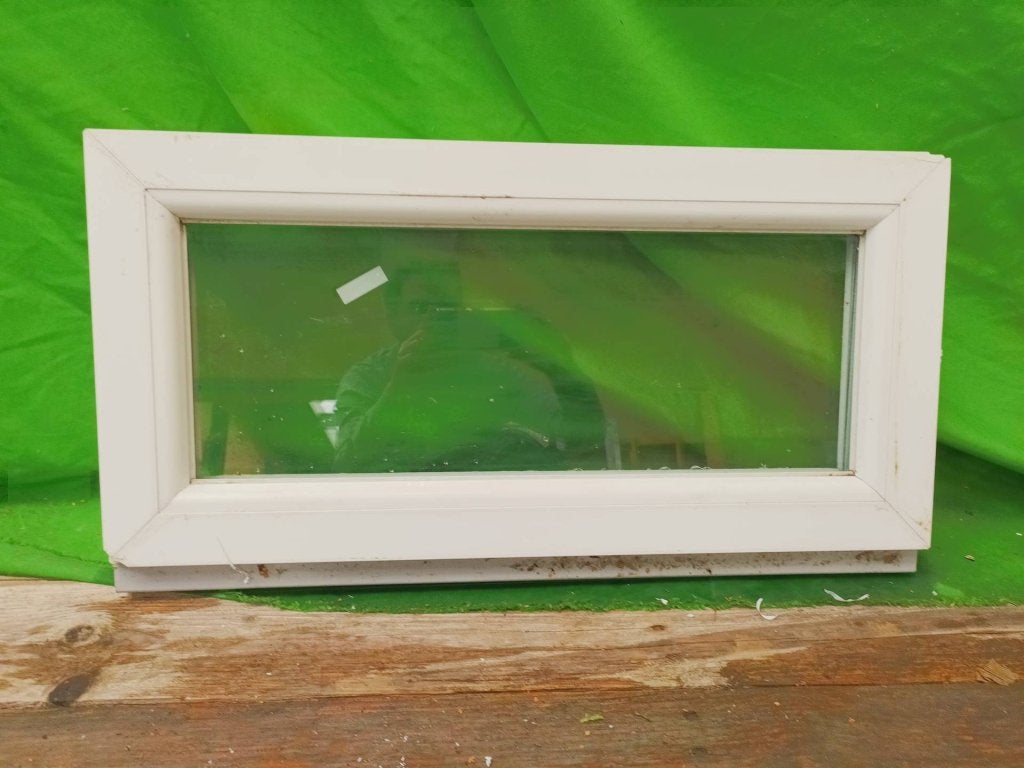 Kunststof Vast kozijn b74 x h36 cm Wit  -2643-