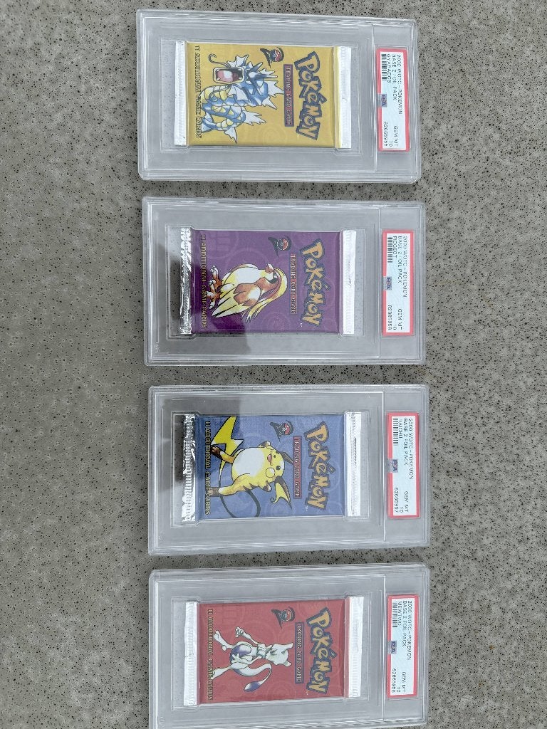 Pokémon Base Set 2 COMPLETE Art Set Booster Packs PSA 10, Ophalen, Zo goed als nieuw, Booster, Foil