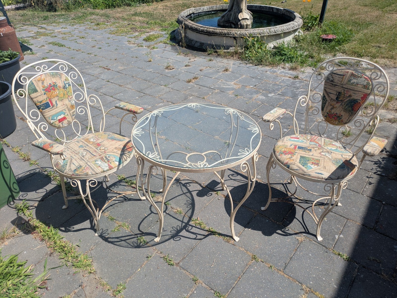 Franse bistroset, Overige materialen, Gebruikt, Tuinset, Eettafel