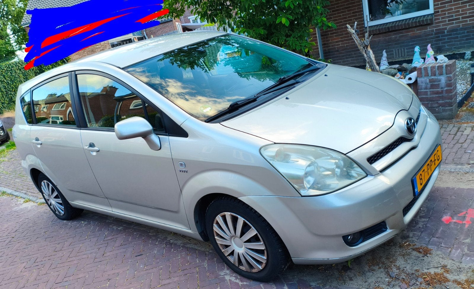 Toyota Corolla Verso 1.6 Vvt-i 5P 2004 Grijs, 1330 kg, 450 kg, 4 cilinders, Origineel Nederlands