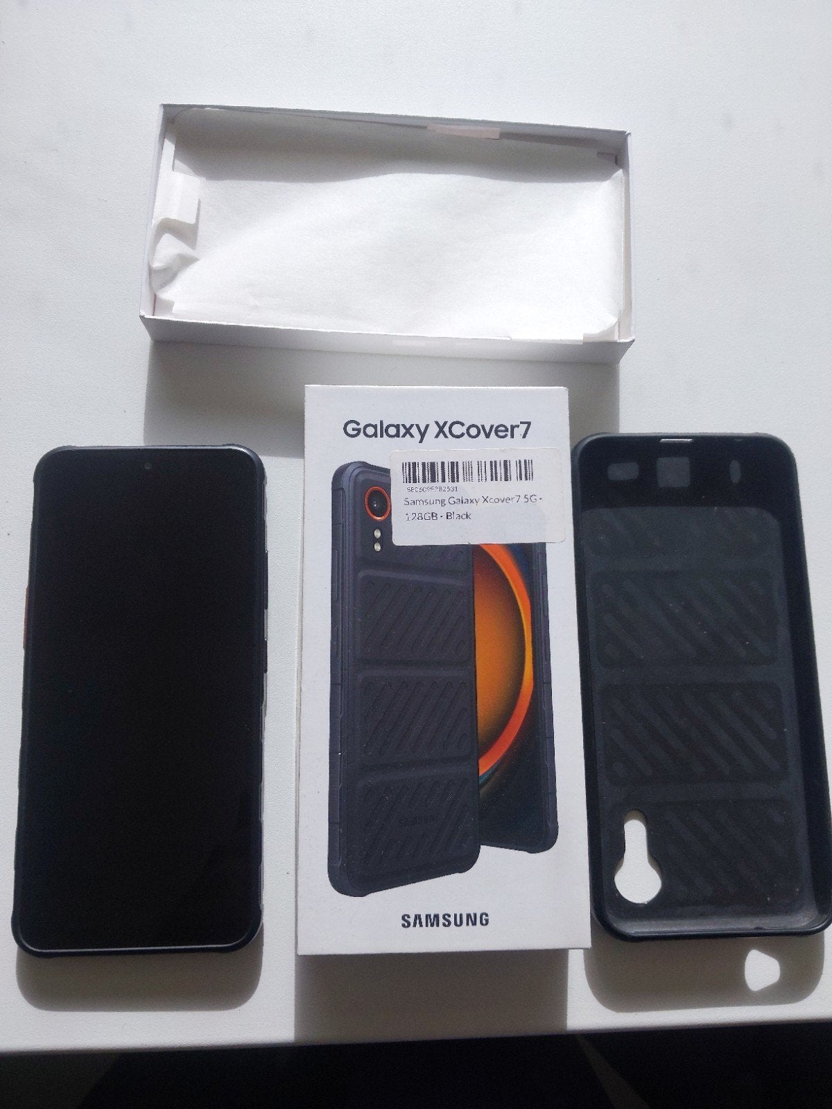 Samsung Galaxy XCover 7 - ZGAN met stevig hoesje, Overige modellen, Zwart, Touchscreen, Ophalen of Verzenden