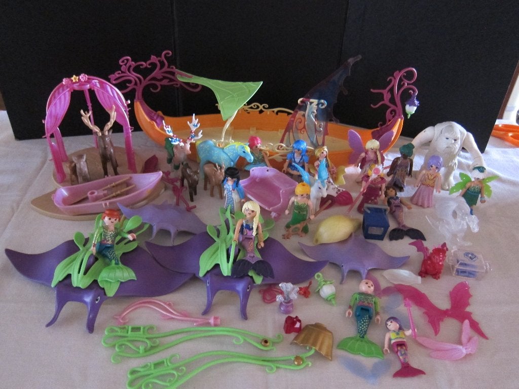 playmobil loy 6 elven en zeemeermin 9473 9194 9133, Kinderen en Baby's, Speelgoed | Playmobil, Gebruikt, Losse onderdelen, Fantasy