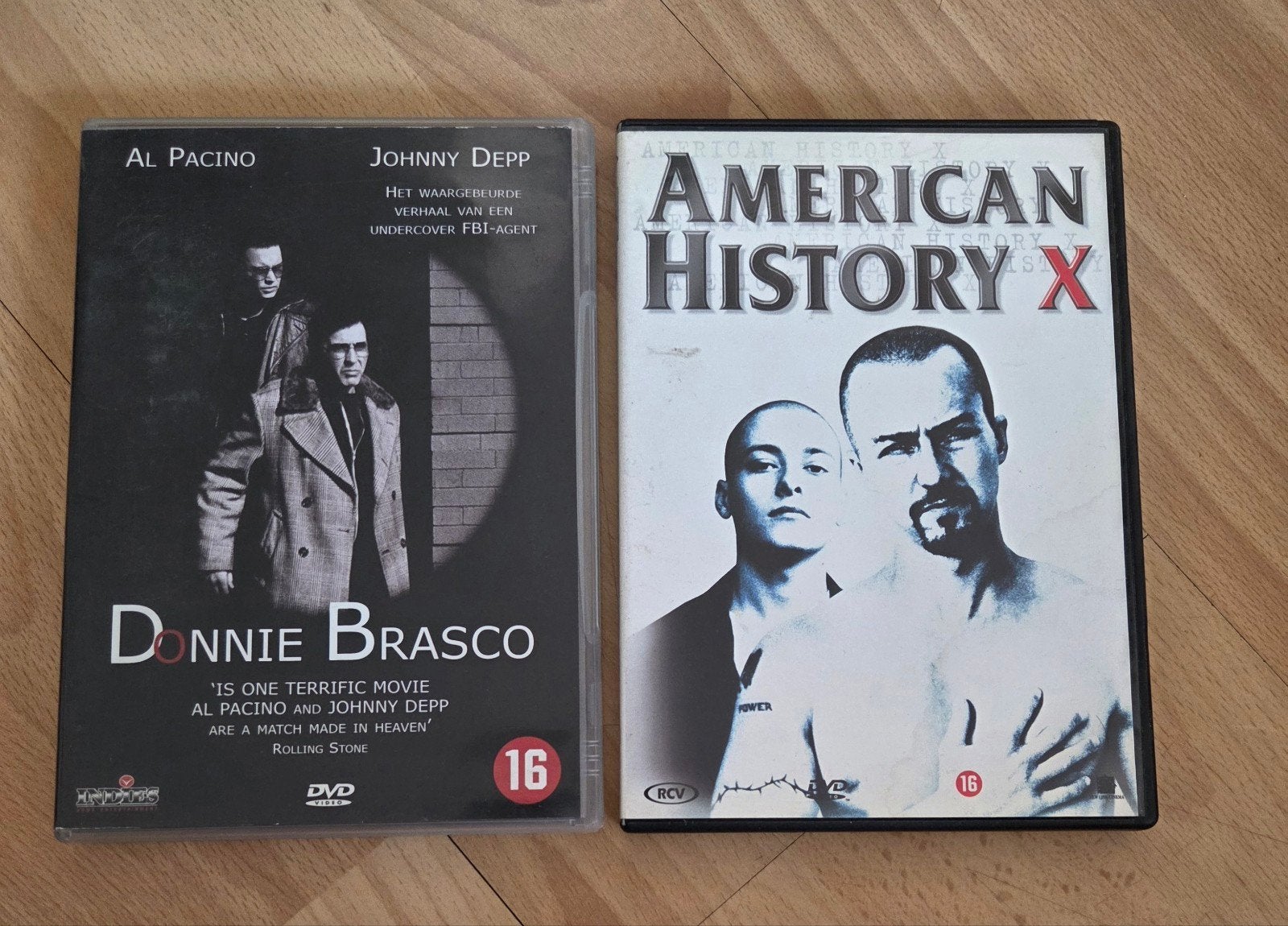 Donnie Brasco & American History X, Vanaf 16 jaar, Ophalen of Verzenden, Zo goed als nieuw