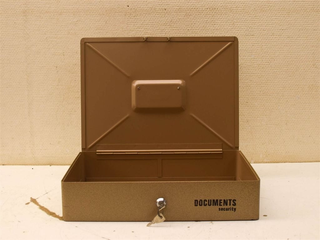 Beaumont Documentenkist 52066, Huis en Inrichting, Ophalen of Verzenden, Gebruikt, Metaal, Minder dan 50 cm
