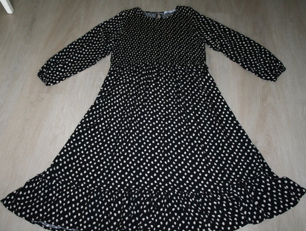 Giulia Rosi zwart viscose lange jurk mt 42 XL Nieuw, Giulia Rosi, Verzenden, Zwart, Maat 42/44 (L)