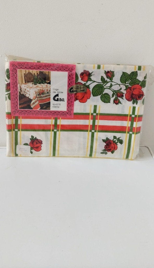 Vintage Retro tafelkleed tafel kleed set rozen 150x140, Eu, 150 cm, Eu, Nieuw