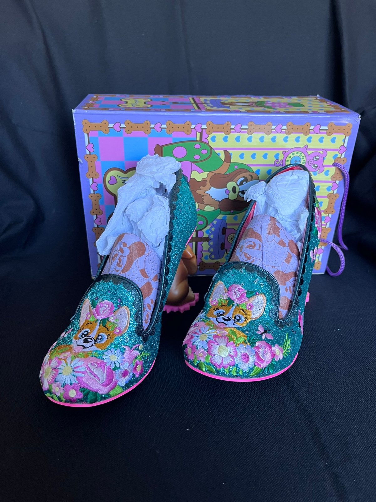 Irregular Choice Bougainvillea mt. 40 turkoois/ turquoise, Kleding | Dames, Schoenen, Pumps, Overige kleuren, Nieuw, Ophalen of Verzenden