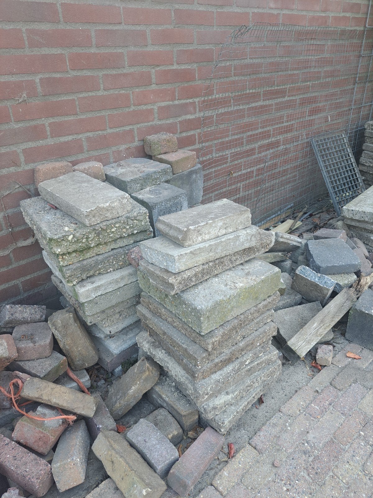 grindtegels 30 x 30 gratis afhalen, Ophalen of Verzenden, Gebruikt, Beton, Terrastegels