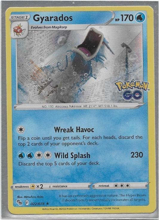 Pokemon GO,  Gyarados [holo] 22/78, Verzenden, Nieuw, Losse kaart