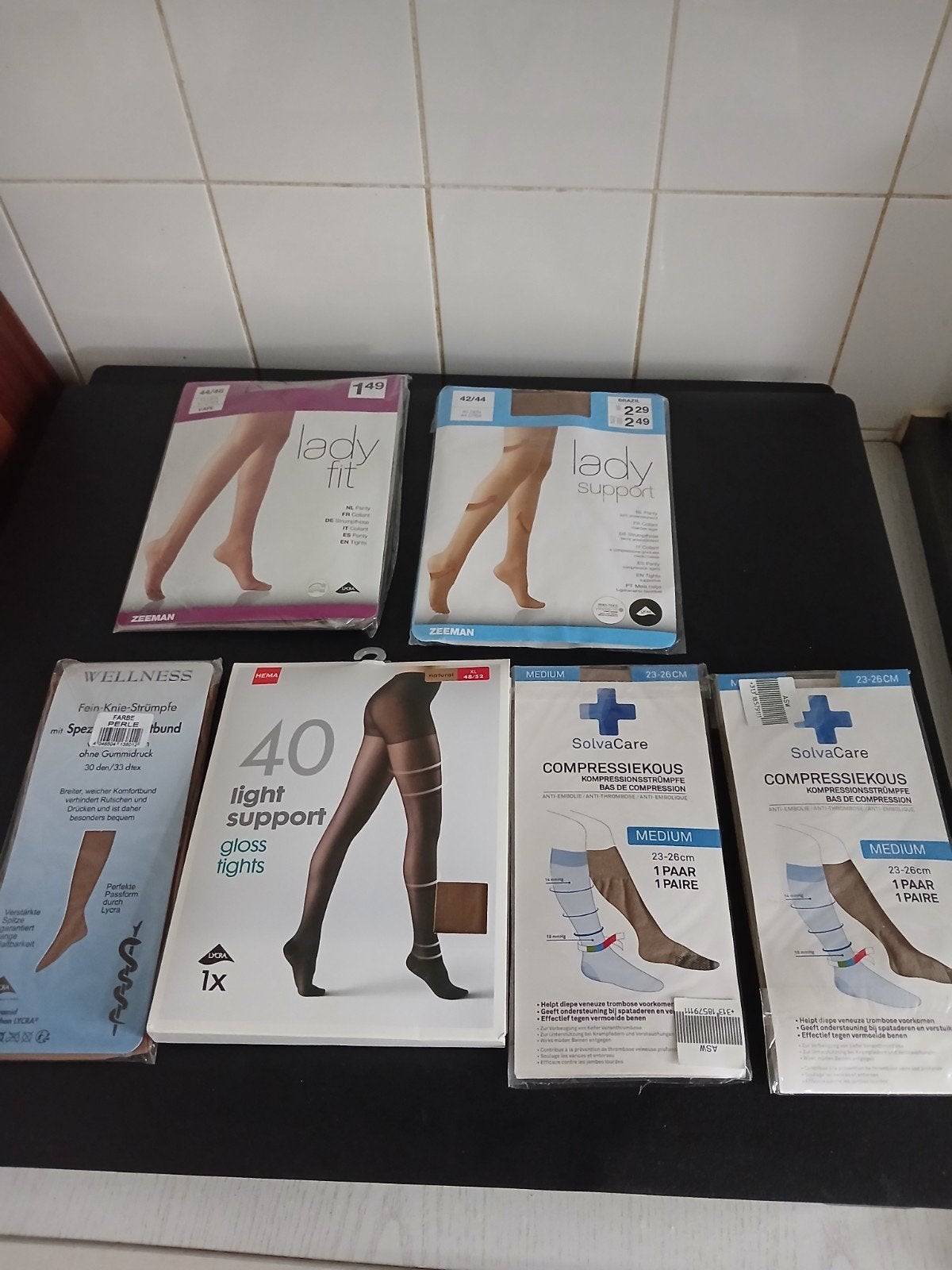 Diverse Panty's, Kniekousen en Compressiekousen - Nieuw, Maat 48/52 (XL), Nieuw, Panty, Hema, Zeeman, SolvaCare