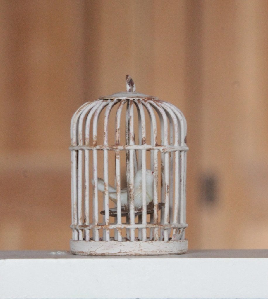 Brocante vogelkooi 1:12, Ophalen of Verzenden, Zo goed als nieuw, Poppenhuis