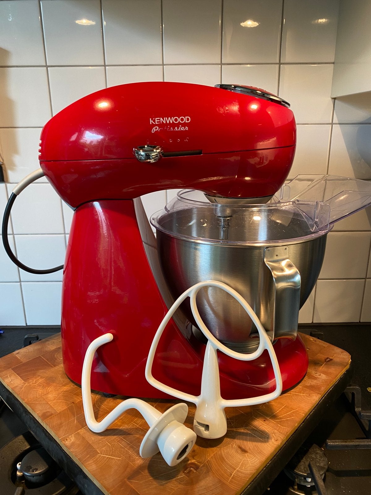 Keukenmixer Kenwood Patissier, deeghaak en k-klopper, Witgoed en Apparatuur, Keukenmixers, Ophalen, Gebruikt, Vaatwasserbestendig