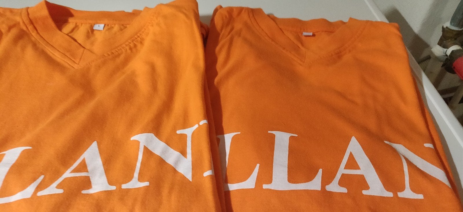 Oranje shirts, maat L, Ophalen, Nieuw, Shirt