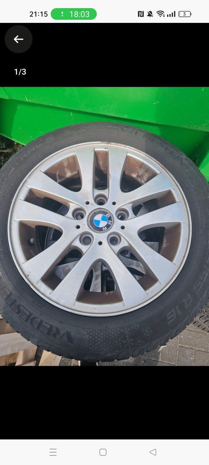BMW velgen met Vredestein winterbanden 205/55 R16, Ophalen of Verzenden