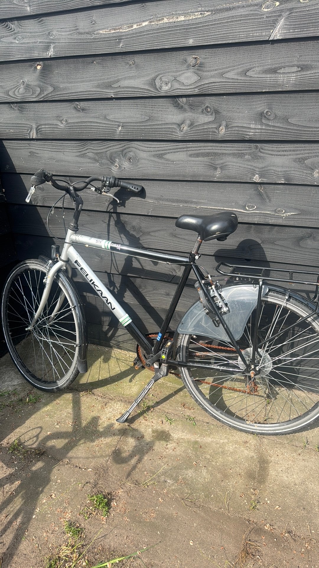 Mannenfiets, Ophalen